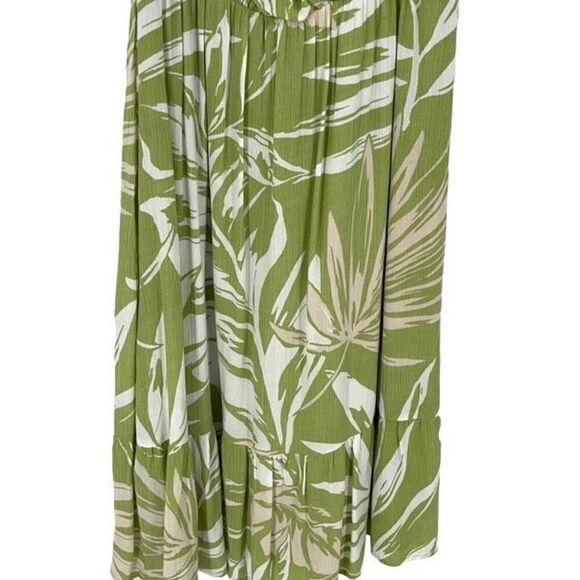Collective Concepts Womens Cami Midi Dress Lined Sleeveless‎ Size Medium Green - Picture 4 of 10